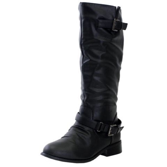 Dallas Motercyle Riding Shoes - Dallas Riding over Knee boots black 7.5